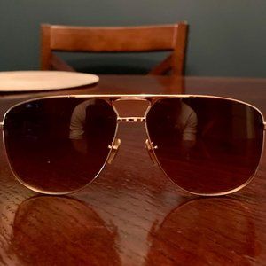 Gucci Men's Brow Bar Aviator Sunglasses, 64mm